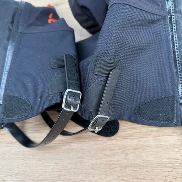 Hillsound Unisex Armadillo LT Gaiter Size Small Black Full Zip Waterproof HSG004 - Picture 4 of 12